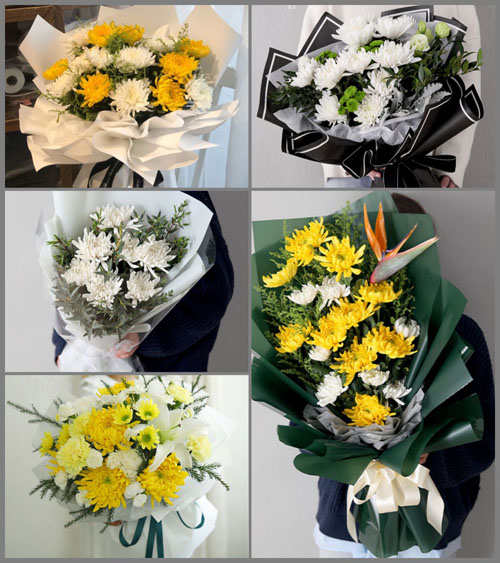 贵州贵阳南明区花果园社区服务中心白事花束代送